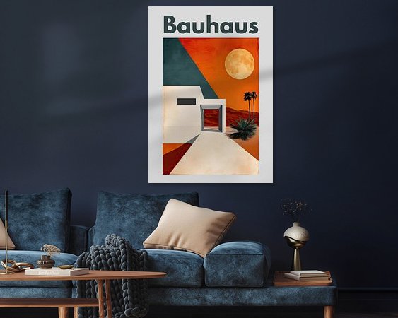 Bauhaus Poster Bauhaus Art Print by Niklas Maximilian on canvas